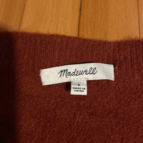 Madewell Bartlett V-Neck Sweater, Coziest Yarn, Small - Picture 3 of 6